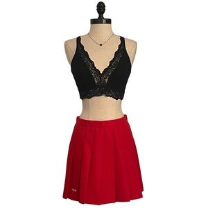 Vintage Head Red Pleated Tennis Skirt - Size 10 - EUC